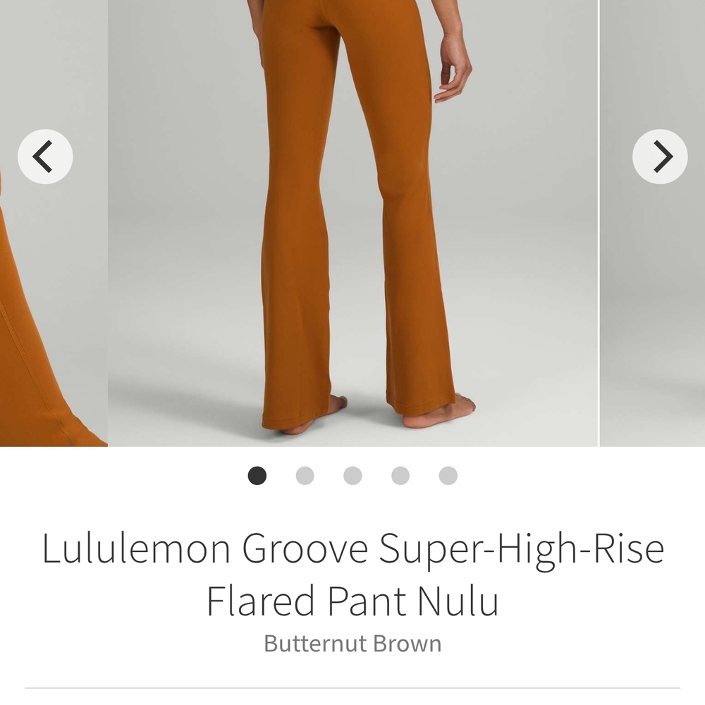 lululemon athletica Butternut Brown Groove Super-High-Rise Flared Pants
